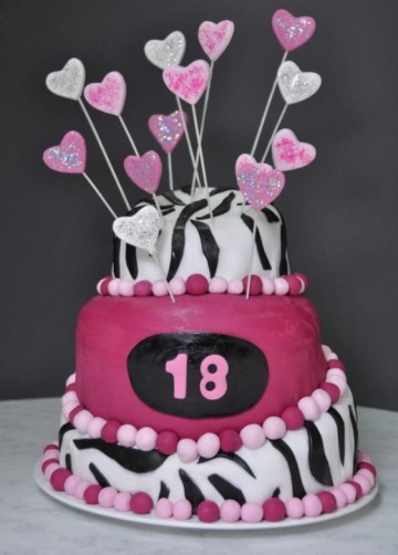 Torte za 18. rođendan zebra