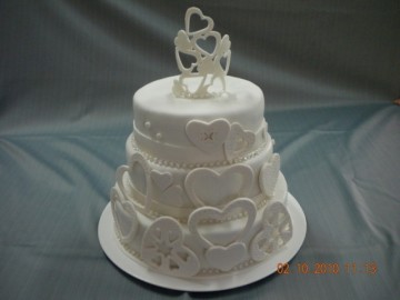 Srca svadbene torte