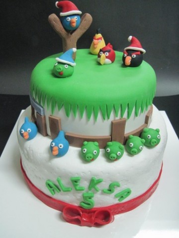 rodjendanske torte za decake angry birds