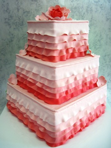 Ombre svadbene torte
